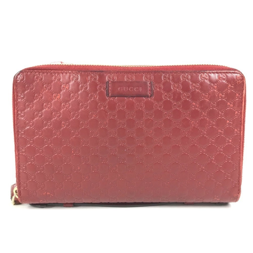 GUCCI 544250 Microguccissima Logo Travel Case Double Zip Long Wallet Handbag ...